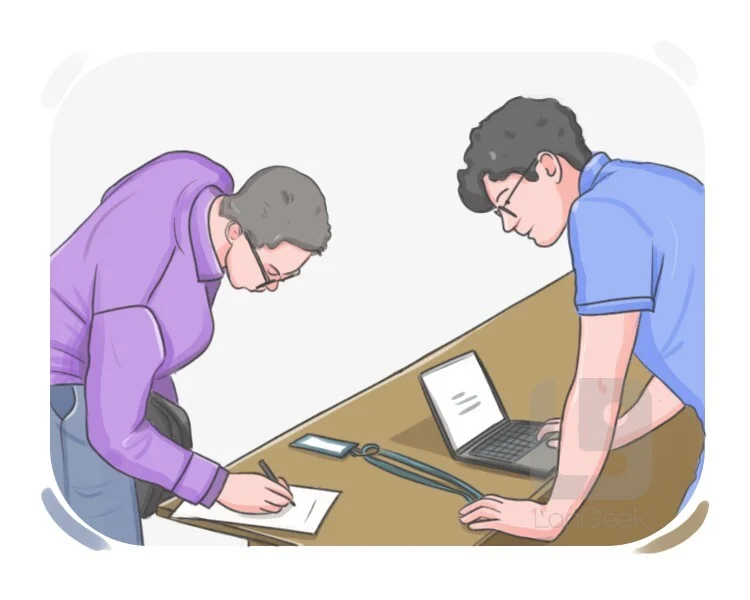 <p>register (v)</p>