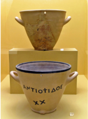 <ul><li><p><span style="background-color: transparent;">Minutes were measured out by a klepsydra aka water clock </span></p></li></ul><p></p>
