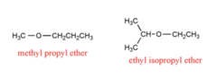 <p>Name the two alkyl groups as substituents with "ether" at the end:</p>