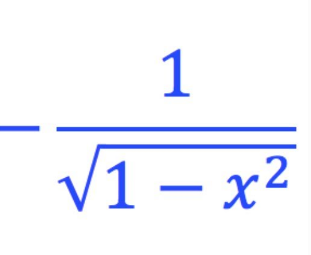 <p>-1/√(1-x²) +C</p>