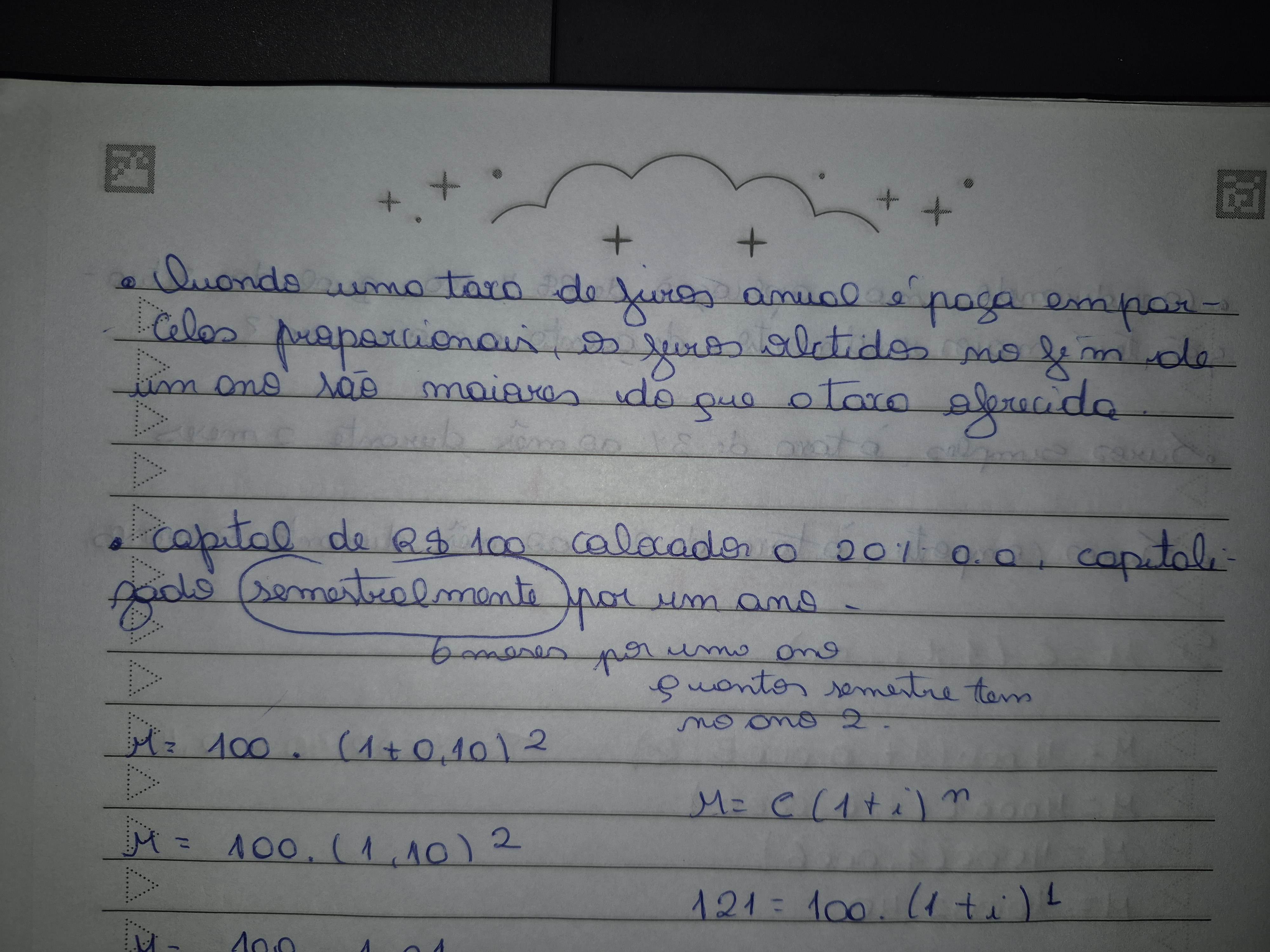 <p>É quando o prazo a que se refere a uma taxa coincide com aquele de formação e incorporação do juro ao capital que o produziu </p>