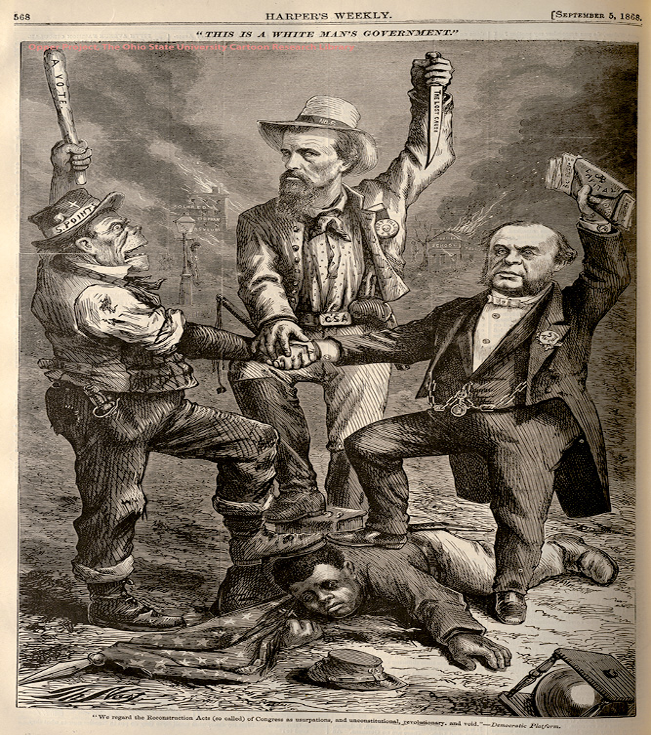 <p><span style="font-family: "Times New Roman"; line-height: normal; font-size: 7pt;"> </span><span style="font-family: "Times New Roman", serif;">Thomas Nast’s “This is a White Man’s Government” is not a reliable primary source _____________.</span></p>