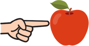 <p>この apple</p>