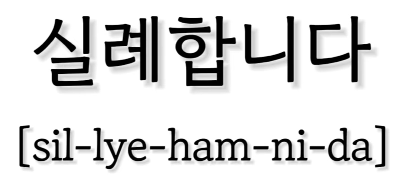 <p>실례합니다</p>