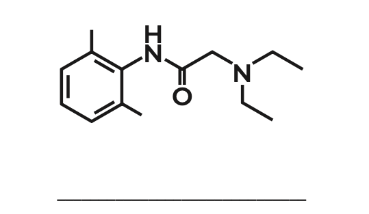 <p>Application of Amide Local Anesthetics. Identify the ff structure. </p><p>a. Lidocaine</p><p>b. Bupivacaine</p><p>c. Procaine</p><p>d. Dibucaine </p>