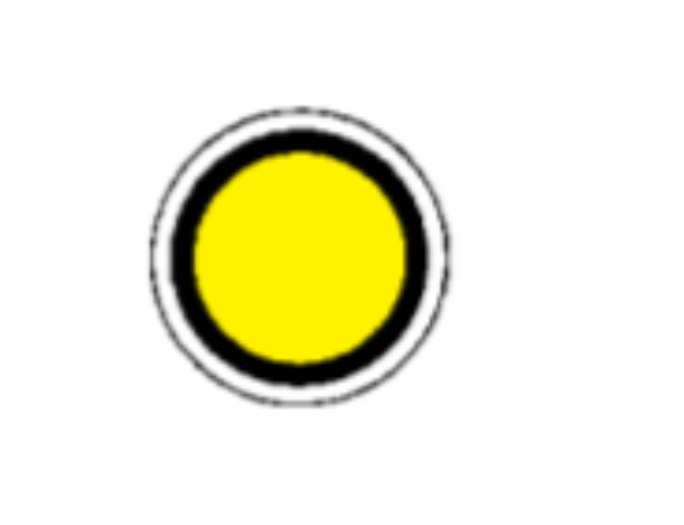 <p>Solid yellow light</p>