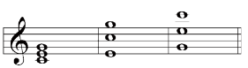 All chords are C major