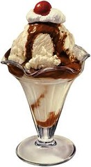 <p>ice cream dessert topped with syrup, fruit, and nuts Example: We ordered a huge chocolate fudge _____ with cherries. kem trái cây / kem ly c Món kem ly lớn có phủ si-rô, hạt, mứt và quả anh đào. UK: /ˈsʌn.deɪ/ | US: /ˈsʌn.deɪ/</p>