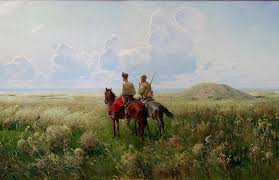 <p>Картина «Козаки в степу»,</p><p>1890, С. Васильківський (два Васі, васількі)</p><p>реалізм</p>