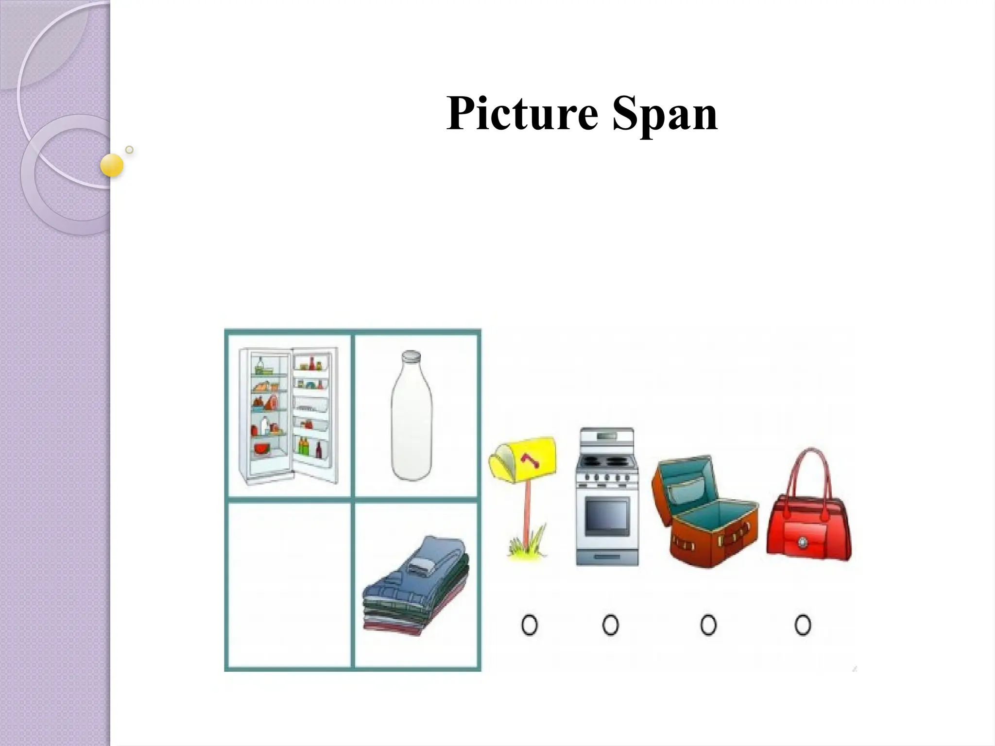 <p>-Picture Span</p><p>-Letter Number Sequencing</p>