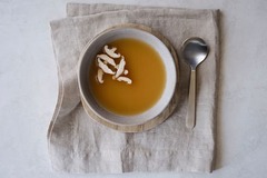 <p>Twist on classic japanese miso soup, crafted with chick pea miso, mineral crafted kombu, flavorful shiitake mushrooms, and hearty vegetables, all simmered to perfection. It's a vitamin- enriched delight</p><p>add on: super seed crackers</p><p>Modifications: None</p><p>Allergens: None</p>