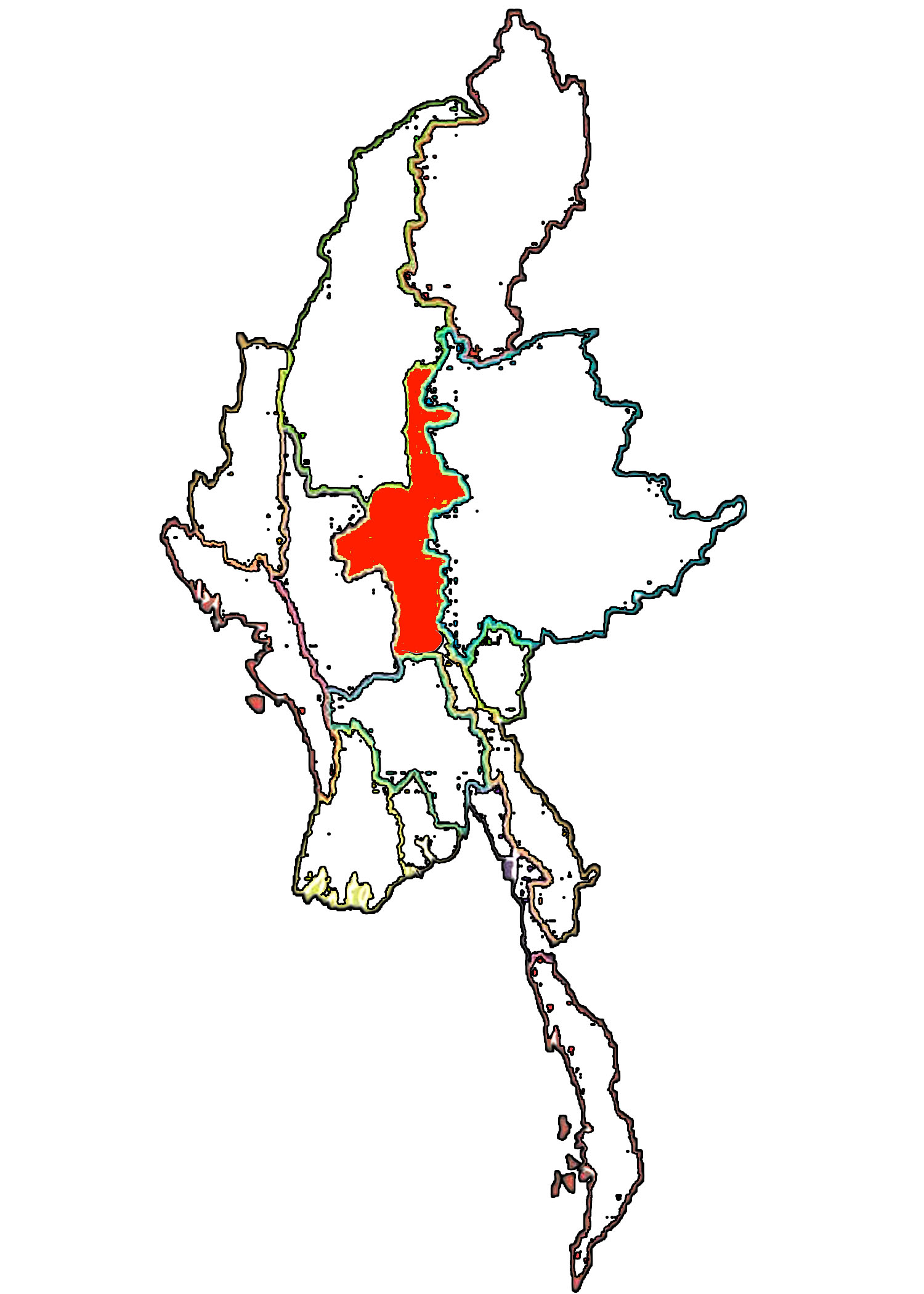 <p>Which state or region is highlighted?</p>