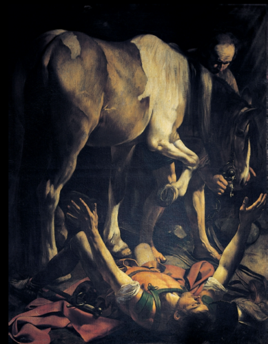 <p>Caravaggio, <em>Conversion of St. Paul</em> (second on canvas)</p>