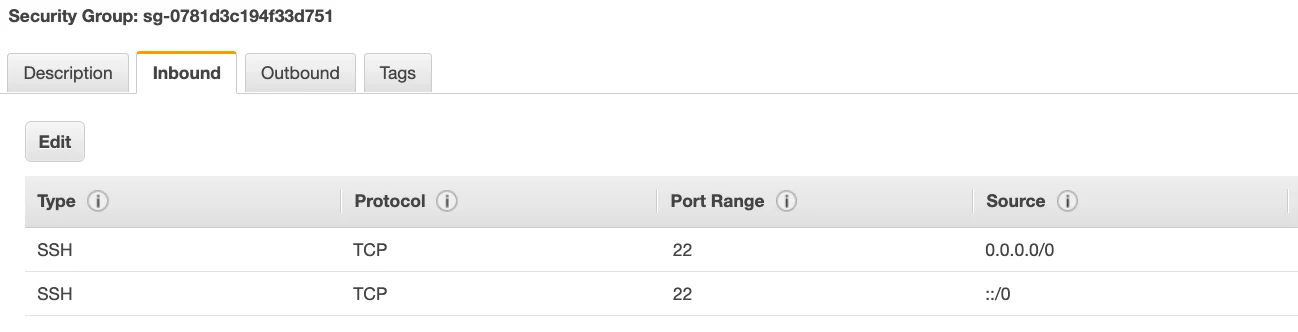 <p><span style="background-color: oklch(1 0 0); color: oklch(0.2974 0.0362 281.74);">This is a security group issue. Any timeout (not just for SSH) is related to security groups or a firewall. Ensure your security group looks like this and correctly assigned to your EC2 instance.</span><br><br><br>If your security group is properly configured as above, and you still have connection timeout issues, then that means a corporate firewall or a personal firewall is blocking the connection. Please use EC2 Instance Connect </p>