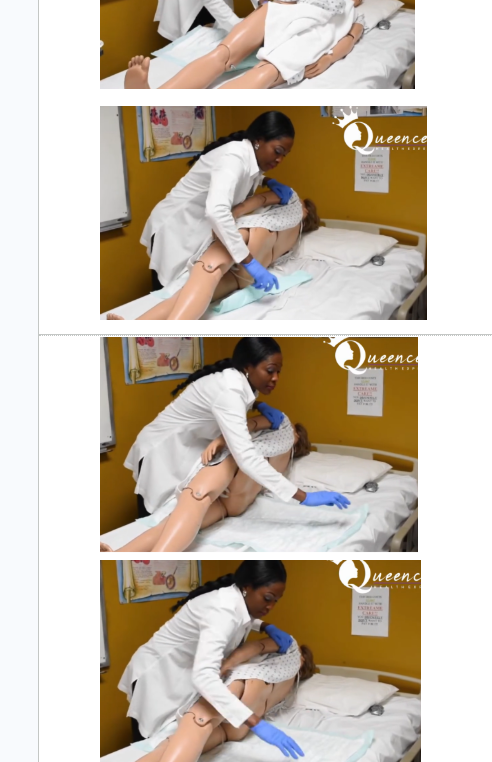 <p>YOU WANT THE CHUK TO BE UNDER THE PATIENT</p>