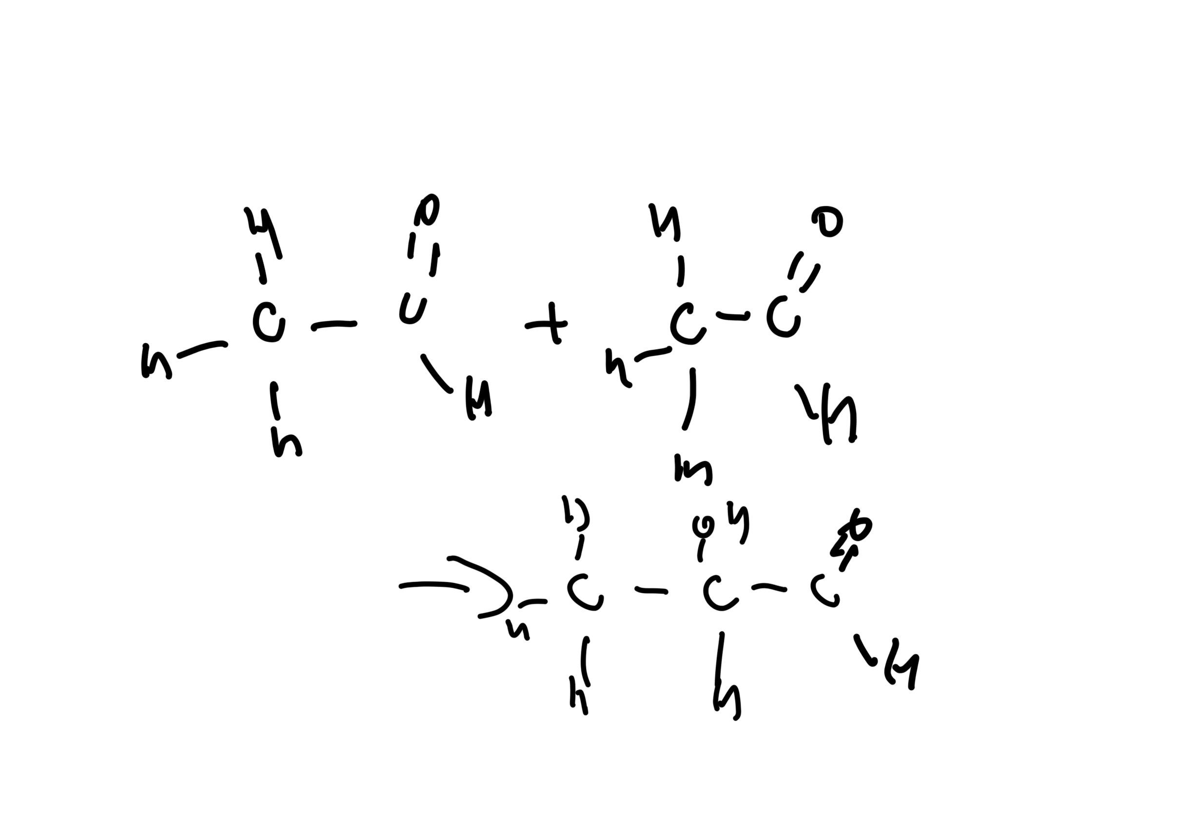 <p>Draw a similar reaction with propanone</p>