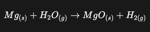 <ul><li><p>Forms metal oxide and hydrogen gas</p></li></ul><p></p>