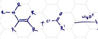 <p>Acylation of Enamines</p>