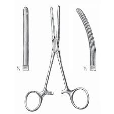 <p>To clamp large tissue bundles that have a lumen or contain blood vessels. When placed perpendicular, it occludes the vessel and prevents blood flow</p>