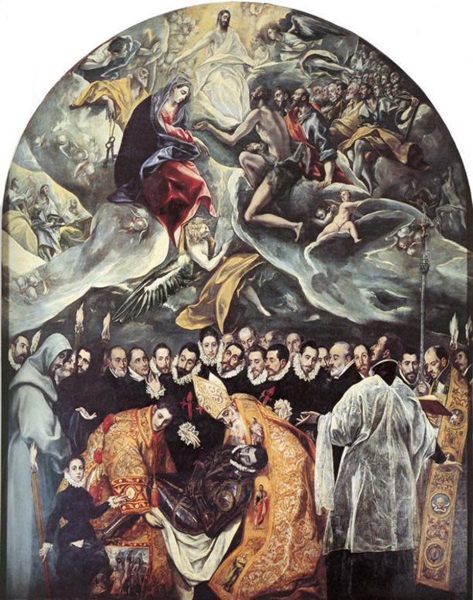 <p>- was a disciple a Titian for a time</p><p>- closely related to the Counter-Reformation: dramatic elongated figures</p><p>- Mannerism: strongly influenced by Tintoretto</p><p>- moved to Toledo, Spain in 1576</p>