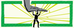 <p>gây áp lực lớn, kỳ vọng cao</p><p>(I can tell the new software is really ___ my clunky old computer.)</p>