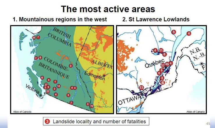<p>Mass movements cost Canada $100 to $200 million annually</p><p>Since 1850, more than 600 Canadians have been killed by mass movements</p>