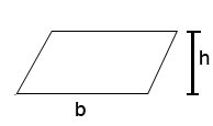 <p>A = b * h</p>