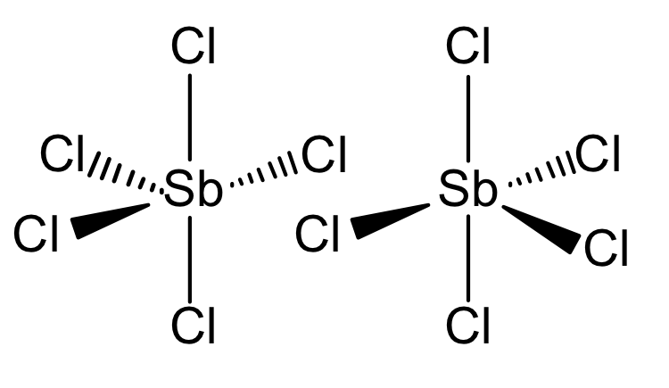 <p>Complete the diagram to show dative covalent bonds.</p><p></p><p>State why N cannot form pentachlorides like Sb</p>