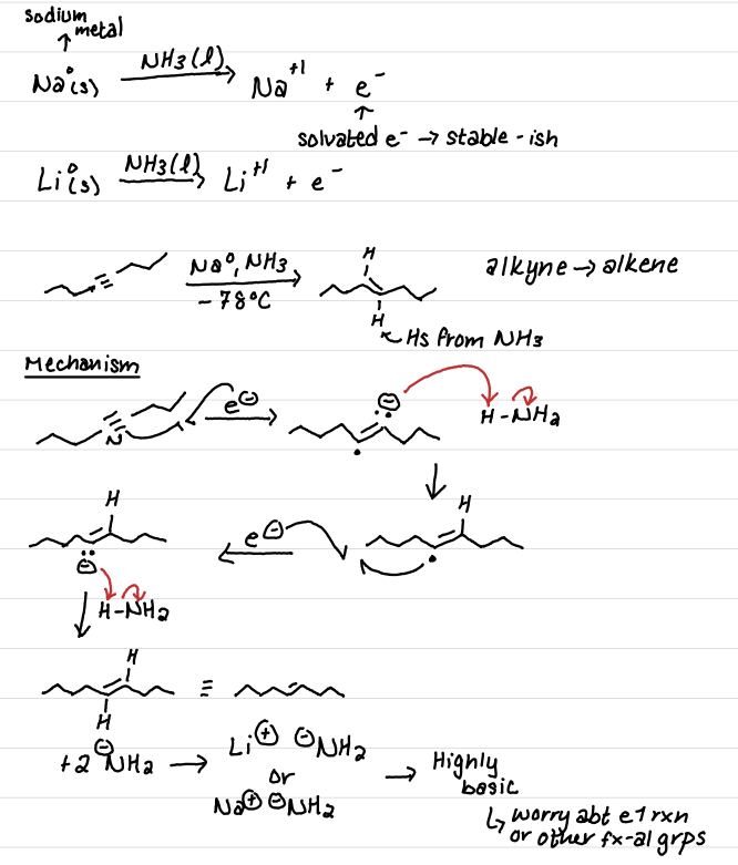 <p>Possibility of e1 reactions</p>
