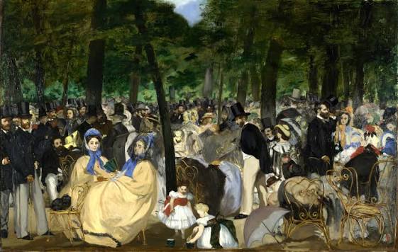 <p>Music in the Tuileries Garden; Manet; Impressionism</p>