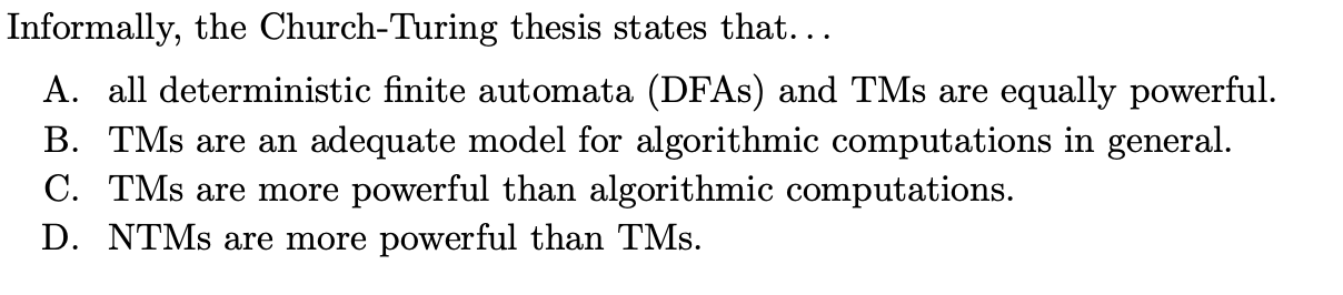 <p>Can be multiple correct or none</p>