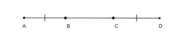 <p>If segment AB is congruent to segment CD, then segment AC is congruent to segment BD.</p>