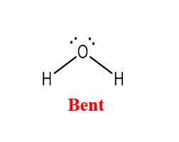 <p>bent molecular &amp; tetrahedral e- group geometry</p>