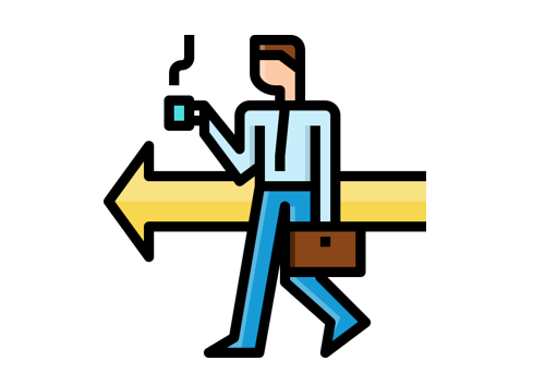 <p>to go to work</p>