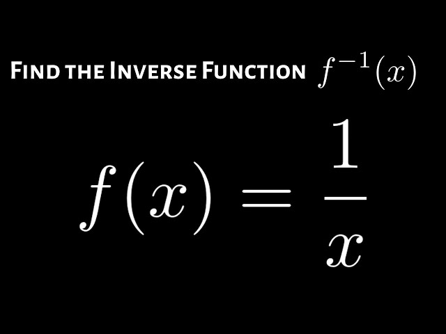 <p>f(x)=1/x</p>