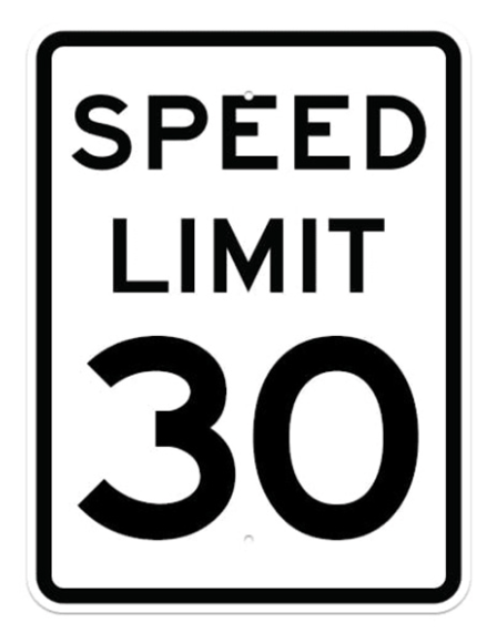 <p>Speed Limit Sign</p>