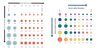 <p>How does the difference in atomic radius affect elements across a period and down a group?</p>