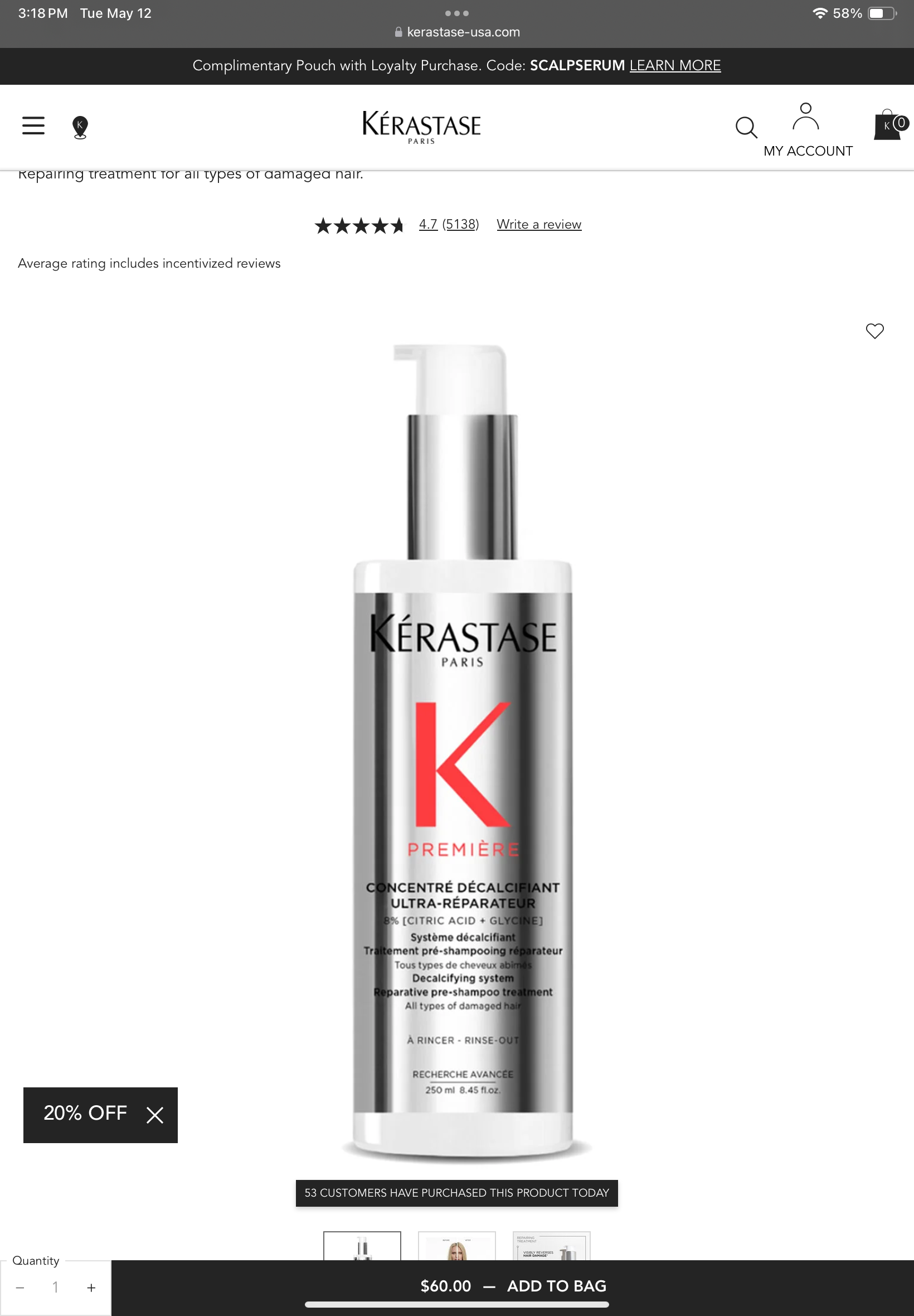 <p></p><p>PREMIÈRE CONCENTRÉ DÉCALCIFIANT ULTRA-RÉPARATEUR REPAIRING TREATMENT</p>