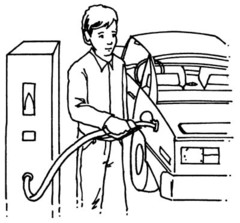 <p>to fill up the gas tank</p>