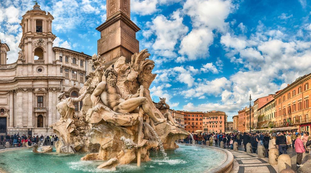 <p>Bernini: Fonatana dei Quattro Fiumi, Piazza Navona</p>