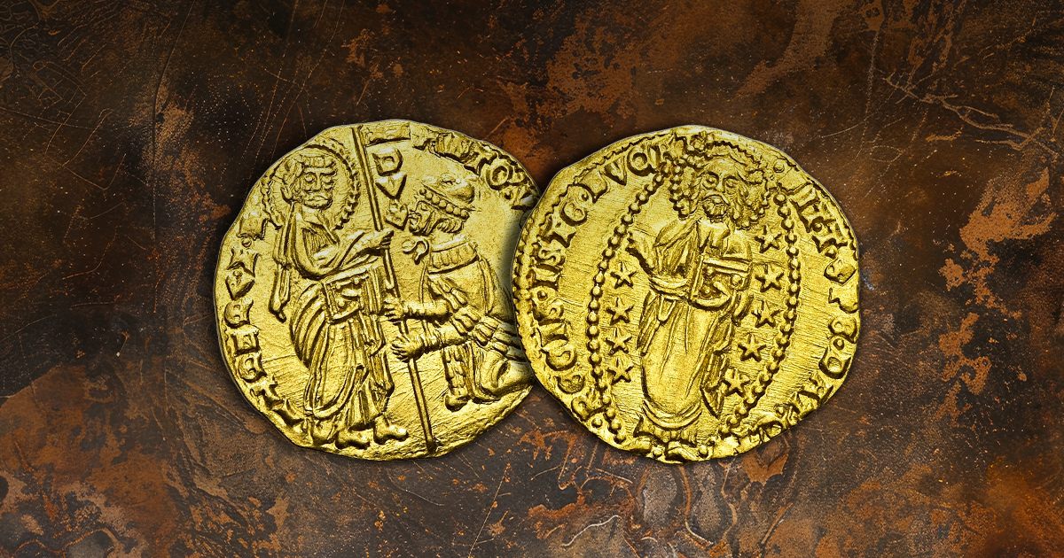a gold or silver coin formerly used in some European countries 두카트