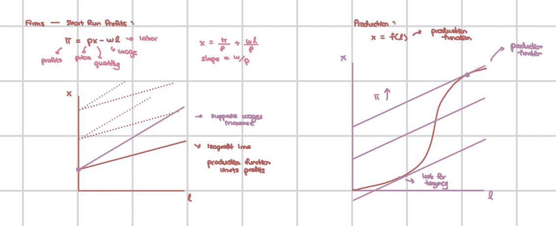 <p>Law of Diminishing Marginal Product:</p><ul><li><p>MP<sub>l</sub> = df / dl → dMP<sub>l</sub> / dl < 0 → each additional worker adds less extra output (production function becomes flatter)</p></li></ul><img src="https://assets.knowt.com/user-attachments/9c1f430b-2798-4ffa-9749-5396f5d0bb16.png" data-width="100%" data-align="center"><p></p>