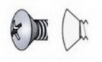 <p>A countersunk head with a rounded top.</p>