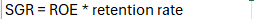 <p>retention rate = NI-dividends/NI or 1-dividend payout</p>