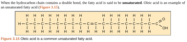 <p>unsaturated fatty acid</p>