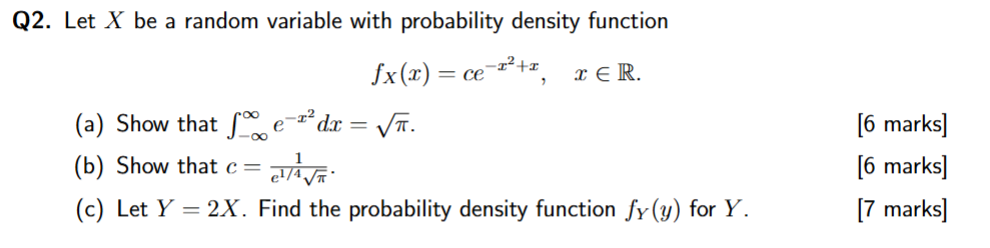 <p>How do you solve C when there are no limits</p>