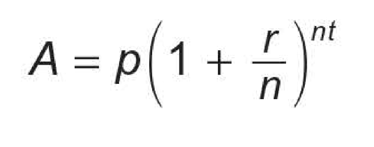 <p>p = principal</p><p class="is-empty is-editor-empty has-focus">r = annual interest rate</p><p class="is-empty is-editor-empty has-focus">t = time in years</p><p class="is-empty is-editor-empty has-focus">n = compound periods per year</p><p class="is-editor-empty has-focus">A = amount of money after t years</p>