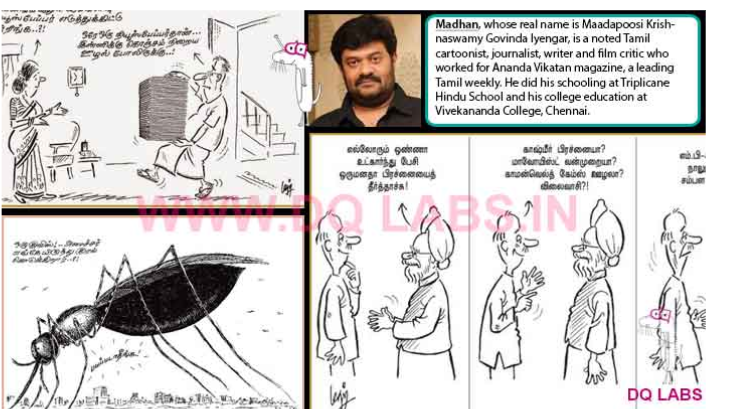<p>A noted tamil cartoonist who worked for Ananda Vikatan magazine. Mario </p>