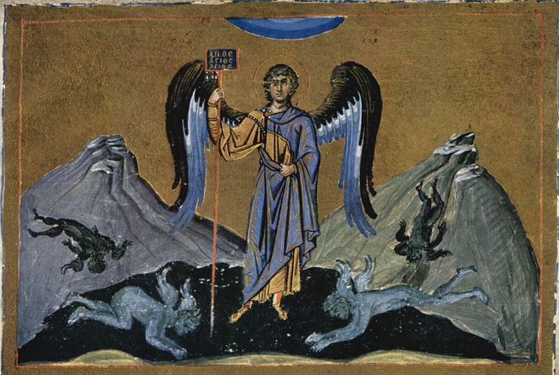 <p>Archanděl Michael po vítězství nad zlem</p>