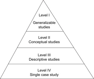 <p>generalizable </p><p>conceptual </p><p>descriptive</p><p>case study </p>
